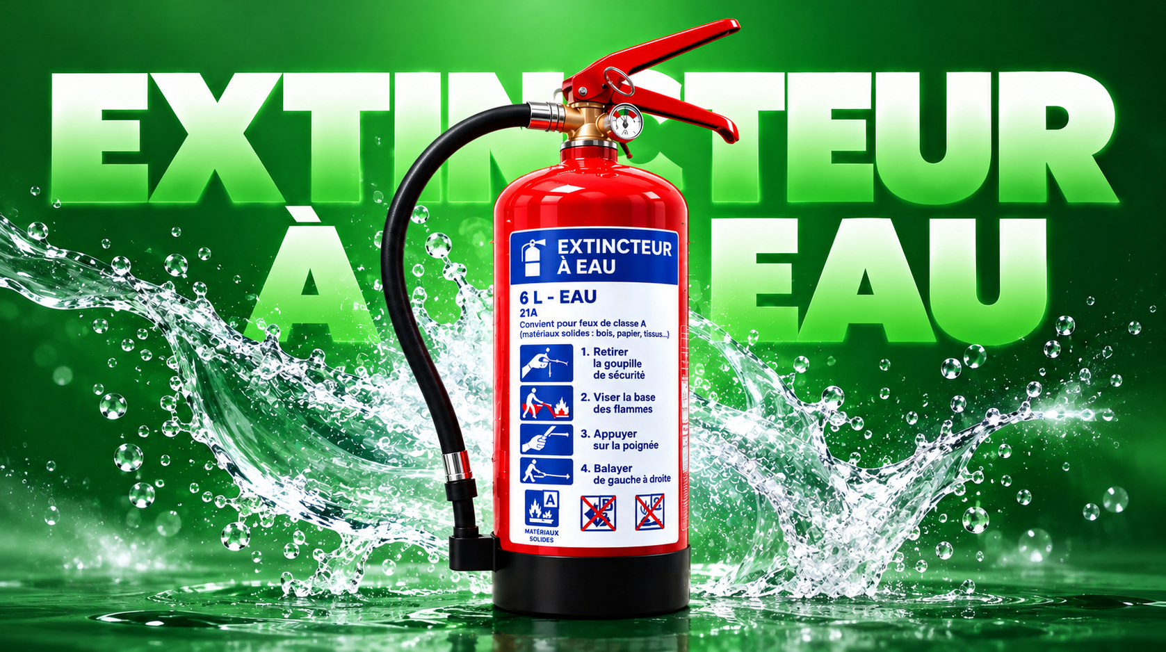 Extincteur eau avec additif