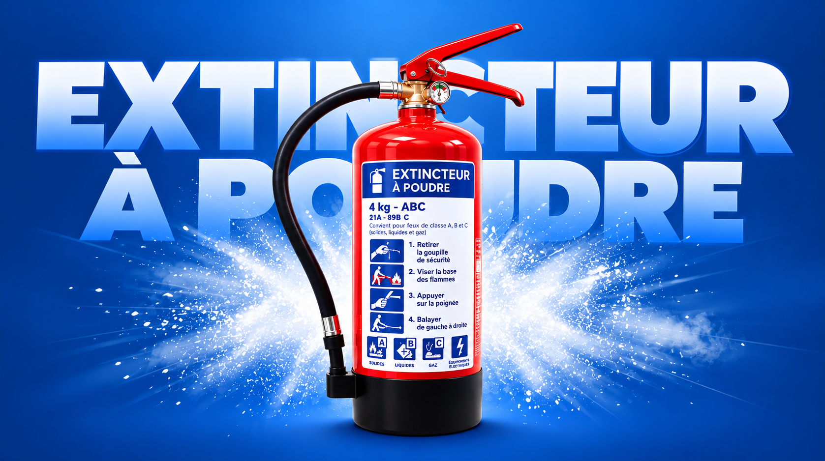 Extincteur poudre ABC